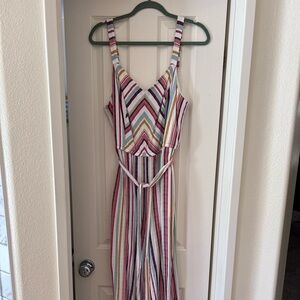 Lane Bryant Multicolor Striped Jumpsuit